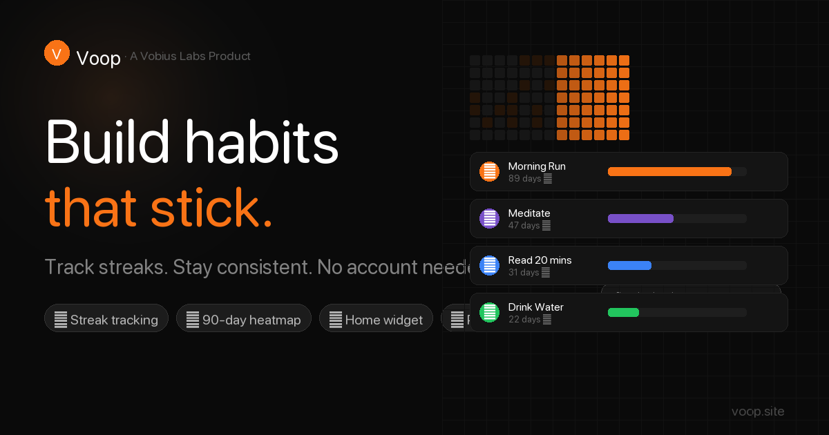 Voop Shape Voop — Build Habits That Stick